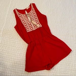 Francesca’s Red Romper Size S